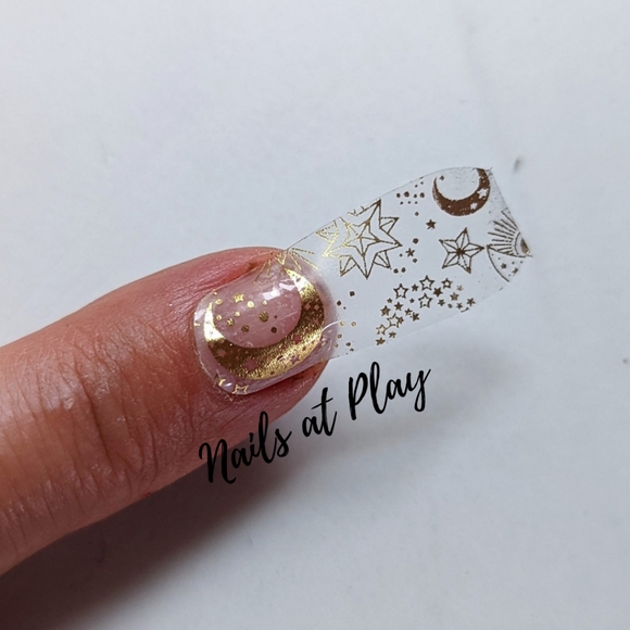 5 for $15 Nail Wraps- Celestial (transparent) - Picture 2 of 6